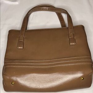 Vintage Timeless Minimalist Brown Leather  Bag